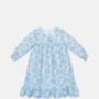 Girls Cotton Nightdress Blue Cosmic Moon And Star, thumbnail 3 of 5