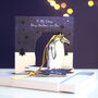 Personalised Penguin Christmas Card/Bauble For Teacher, thumbnail 1 of 7