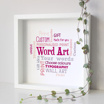 Personalised Word Art Gift For Her, 5 of 9