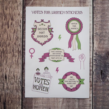Votes For Women Vinyl Sticker Sheet, 4 of 4