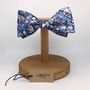 Liberty Self Tie Bow Tie In Navy Blue Strawberry Thief, thumbnail 3 of 3