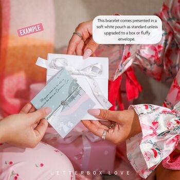 Magical Christmas Snowflake Bracelet In Soft White Pouch, 5 of 6