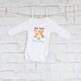First Mother's Day Personalised Giraffe Babygrow, thumbnail 4 of 8