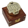 Personalised Brass Brunton Compass With Wooden Box, thumbnail 9 of 11