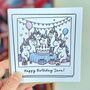 Personalised Unicorn Birthday Card, thumbnail 1 of 4