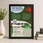 Personalised 40th Birthday Gift Print For Golfer, thumbnail 2 of 8