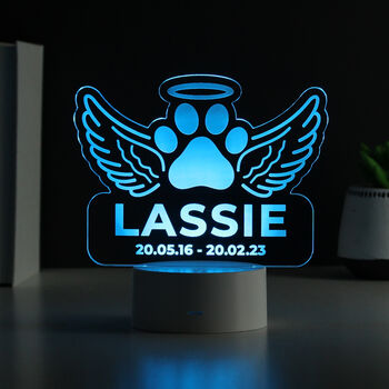 Personalised Pet Memorial LED Light, 7 of 9