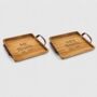 Matching Mr And Mrs Personalised Acacia Trays, thumbnail 2 of 2