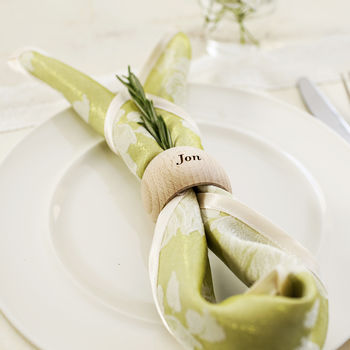 Personalised Wooden Napkin Ring, 2 of 6