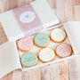 Personalised Thank You Iced Biscuits Box Of Six, thumbnail 1 of 4