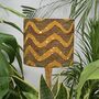 Mustard Yellow And Lime Waves African Print Lampshade, thumbnail 1 of 7