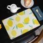 Placemats Featuring A Spanish Lemon Print On White, thumbnail 2 of 2