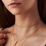 Square Chain Choker Necklace, thumbnail 1 of 6