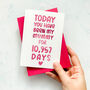 Personalised Days You've Been My Mum Card, thumbnail 7 of 7