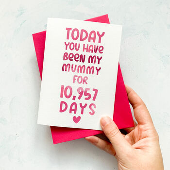 Personalised Days You've Been My Mum Card, 7 of 7