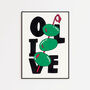 Olive Art Print – Hand Drawn Textured Illustration And Bold Typography Food Poster, thumbnail 6 of 6