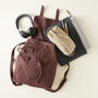 Fair Trade Unisex Canvas Backpack Vegan 100% Cotton, thumbnail 3 of 5