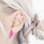Hot Pink Geometric Shard Earrings, thumbnail 1 of 3