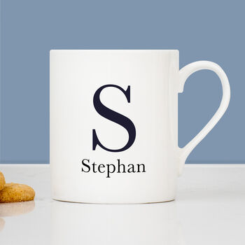 Personalised China Mug With Name And Initial, 2 of 2