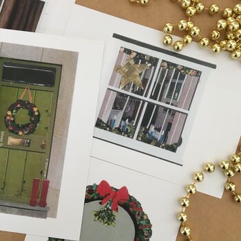 Christmas Postcards, Festive Doors And Windows, 7 of 11