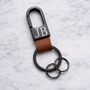 Personalised Engraved Mens Key Clip Handy Bag Charm, thumbnail 3 of 3
