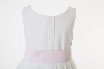 Chiffon Flower Girl Child Dress With Sash 30 Colours, 8 of 8
