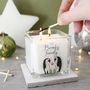 Penguin Family Christmas Scented Square Candle, thumbnail 2 of 5