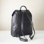 Fair Trade Stylish Versatile Leather Rucksack Backpack, thumbnail 4 of 12