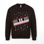Piano Keyboard T Shirt Or Sweatshirt For Music Lovers – Musical Notes Design Gift, thumbnail 6 of 12