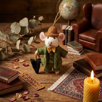 Handmade Felt Dapper John The Mouse, 4 of 4