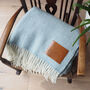 Personalised Wool Throw Engraved With Sonnet 116, thumbnail 3 of 11
