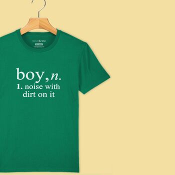 'Boy: Noise With Dirt' Definition T Shirt For Boys, 2 of 12
