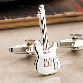 Personalised Electric Guitar Cufflinks, 2 of 8