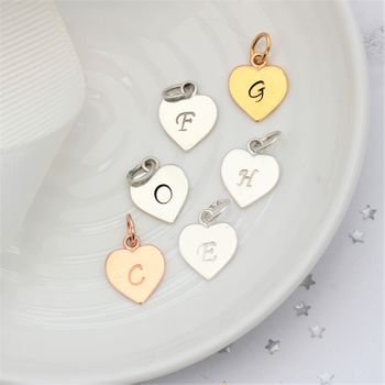 Sterling Silver, Rose Gold Or Gold Vermeil Letter Charm, 6 of 11