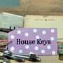 Spotty House Cottage Key Ring, thumbnail 1 of 2