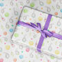 Easter Wrapping Paper Roll Or Folded, Bunny Balloon, thumbnail 1 of 2