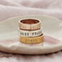 Personalised Chunky Script Ring, thumbnail 1 of 6