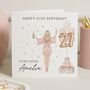Personalised 21st Birthday Card For Sister Champagne, thumbnail 1 of 7
