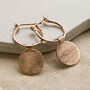 Rose Gold Plated Silver Omega Drop Earrings, thumbnail 1 of 4