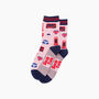 London Landmarks Bamboo Socks In Pink, thumbnail 3 of 4