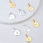 Sterling Silver Initial Letter Disc Charms, thumbnail 3 of 4
