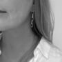 Sterling Silver Chunky Chain Link Earrings, thumbnail 2 of 3