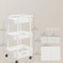 Metal Mesh Rolling Storage Trolley Utility Cart, thumbnail 2 of 6