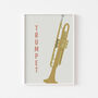 Trumpet Print | Instrument Music Poster, thumbnail 2 of 10