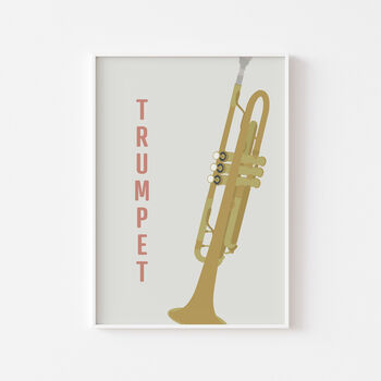 Trumpet Print | Instrument Music Poster, 2 of 10