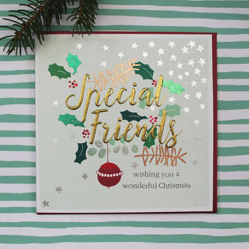 Special Friends Christmas Card By Molly Mae | notonthehighstreet.com