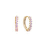 Mimi Pink Gold Original Huggie Earrings, thumbnail 1 of 2