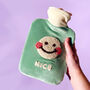 Smiling Face Hot Water Bottle, thumbnail 7 of 11