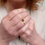 January Birthflower Birthstone Gold Plated Necklace 925, thumbnail 1 of 9