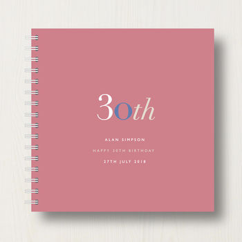 Personalised 30th Birthday Memory Book Or Album, 12 of 12